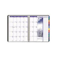 Recycled Earthscapes Weekly-monthly Planner, 11 X 8.5, Black, 2021