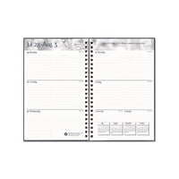 Recycled Academic Weekly-monthly Appointment Book-planner, 8 X 5, Black, 2020-2021