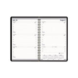 Recycled Weekly Appointment Book, 30-minute Appointments, 8 X 5, Black, 2021