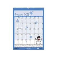 100% Recycled Seasonal Wall Calendar, 12 X 16.5, 2021