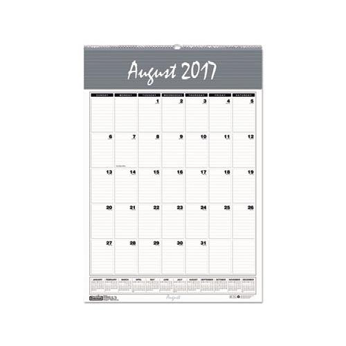 Recycled Bar Harbor Wirebound Academic Monthly Wall Calendar, 12 X 17, 2020-2021
