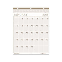 Recycled Large Print Monthly Wall Calendar, Leatherette Binding, 20 X 26, 2021