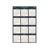 Recycled Four Seasons Reversible Business-academic Wall Calendar, 24 X 37, 2020-2021