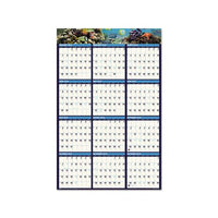 Recycled Earthscapes Sea Life Scenes Reversible Wall Calendar, 24 X 37, 2021