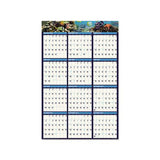 Recycled Earthscapes Sea Life Scenes Reversible Wall Calendar, 24 X 37, 2021
