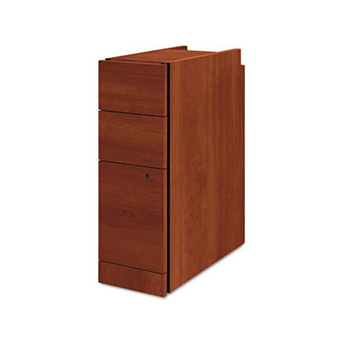 Narrow Box-box-file Pedestal For 10500-10700 Series Shells, 9.5w X 22.75d X 28h, Cognac