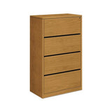 10500 Series Four-drawer Lateral File, 36w X 20d X 59.13h, Harvest