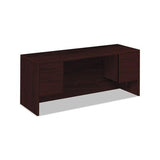 10500 Series Kneespace Credenza With 3-4-height Pedestals, 72w X 24d, Mahogany