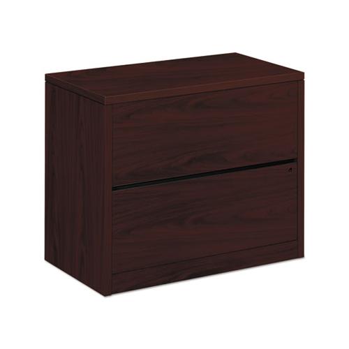 10500 Series Two-drawer Lateral File, 36w X 20d X 29.5h, Mahogany