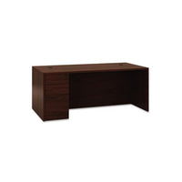 10500 Series "l" Single Pedestal Desk, Left Full-height Ped, 72w X 36d X 29.5h, Mahogany