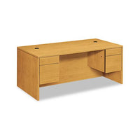 10500 Series 3-4 Height Double Pedestal Desk, 72w X 36d X 29.5h, Harvest