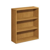 10700 Series Wood Bookcase, Three Shelf, 36w X 13 1-8d X 43 3-8h, Harvest