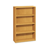 10700 Series Wood Bookcase, Four Shelf, 36w X 13 1-8d X 57 1-8h, Harvest