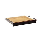 Laminate Angled Center Drawer, 22w X 15.38d X 2.5h, Mahogany