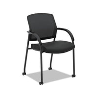 Lota Series Guest Side Chair, 23" X 24.75" X 34.5", Black Seat-black Back, Black Base