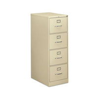 310 Series Four-drawer Full-suspension File, Legal, 18.25w X 26.5d X 52h, Putty