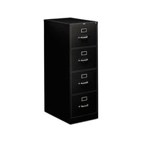 310 Series Four-drawer Full-suspension File, Legal, 18.25w X 26.5d X 52h, Black