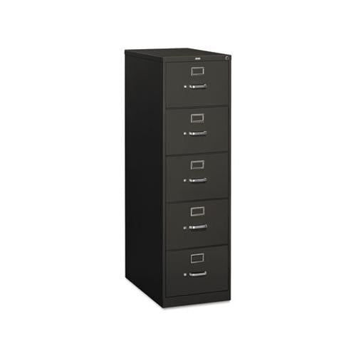 310 Series Five-drawer Full-suspension File, Legal, 18.25w X 26.5d X 60h, Charcoal