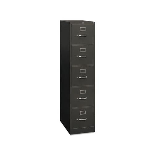 310 Series Five-drawer Full-suspension File, Letter, 15w X 26.5d X 60h, Charcoal