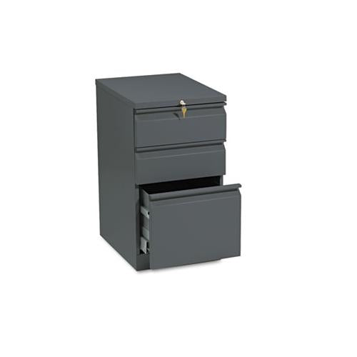 Efficiencies Mobile Box-box-file Pedestal, 15w X 19.88d X 28h, Charcoal