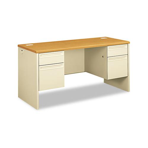 38000 Series Kneespace Credenza, 60w X 24d X 29.5h, Harvest-putty