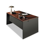 38000 Series Desk Shell, 60w X 30d X 29.5h, Mahogany-charcoal