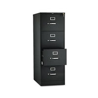 510 Series Four-drawer Full-suspension File, Legal, 18.25w X 25d X 52h, Black