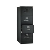 510 Series Four-drawer Full-suspension File, Legal, 18.25w X 25d X 52h, Black