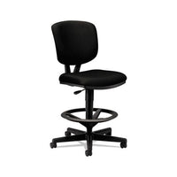 Volt Series Adjustable Task Stool, 32.38" Seat Height, Supports Up To 275 Lbs., Black Seat-black Back, Black Base