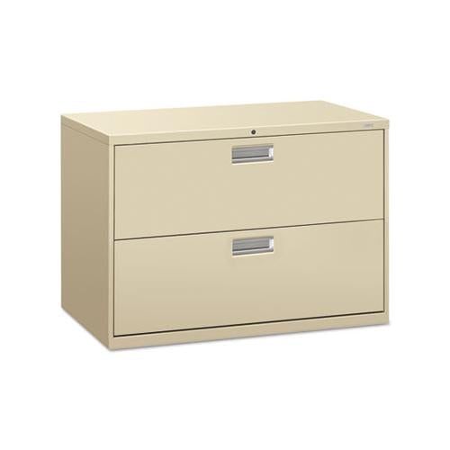 600 Series Two-drawer Lateral File, 42w X 18d X 28h, Putty