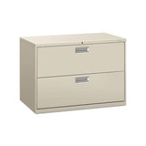 600 Series Two-drawer Lateral File, 42w X 18d X 28h, Light Gray
