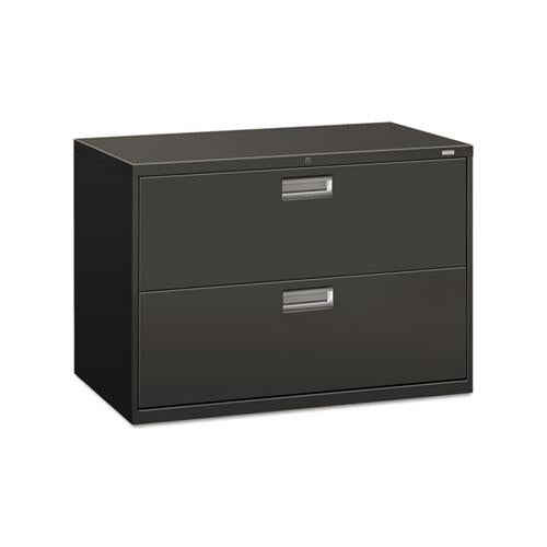600 Series Two-drawer Lateral File, 42w X 18d X 28h, Charcoal