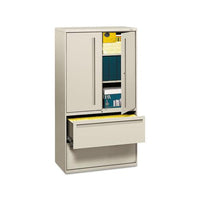 700 Series Lateral File With Storage Cabinet, 36w X 18d X 64.25h, Light Gray