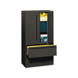 700 Series Lateral File With Storage Cabinet, 36w X 18d X 64.25h, Charcoal