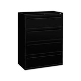 700 Series Four-drawer Lateral File, 42w X 18d X 525h, Black