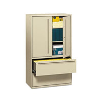 700 Series Lateral File With Storage Cabinet, 42w X 18d X 64.25h, Putty