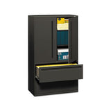 700 Series Lateral File With Storage Cabinet, 42w X 18d X 64.25h, Charcoal