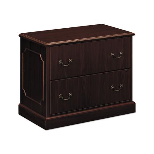 94000 Series Two-drawer Lateral File, 37.5w X 20.5d X 29.5h, Mahogany