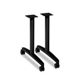 Huddle T-leg Base For 24" And 30" Deep Table Tops, Black