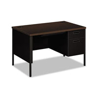 Metro Classic Right Pedestal Desk, 48w X 30d X 29.5h, Mocha-black