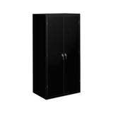 Assembled Storage Cabinet, 36w X 24 1-4d X 71 3-4h, Black