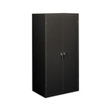 Assembled Storage Cabinet, 36w X 24 1-4d X 71 3-4, Charcoal