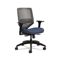 Solve Series Reactiv Back Task Chair, Supports Up To 300 Lbs., Midnight Seat-charcoal Back, Black Base