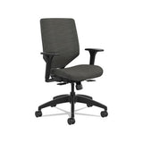 Solve Series Upholstered Back Task Chair, Supports Up To 300 Lbs., Ink Seat-ink Back, Black Base