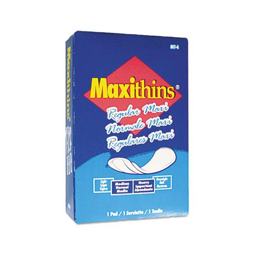 Maxithins Vended Sanitary Napkins, 100-carton