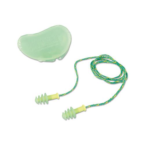 Fus30s-hp Fusion Multiple-use Earplugs, Small, 27nrr, Corded, Gn-we, 100 Pairs