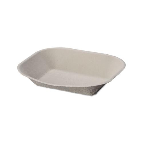 Savaday Molded Fiber Food Tray, 9 X 7, Beige, 250-bag, 500-carton