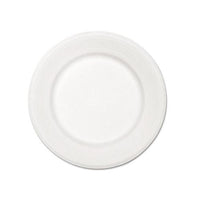 Paper Dinnerware, Plate, 10 1-2" Dia, White, 500-carton