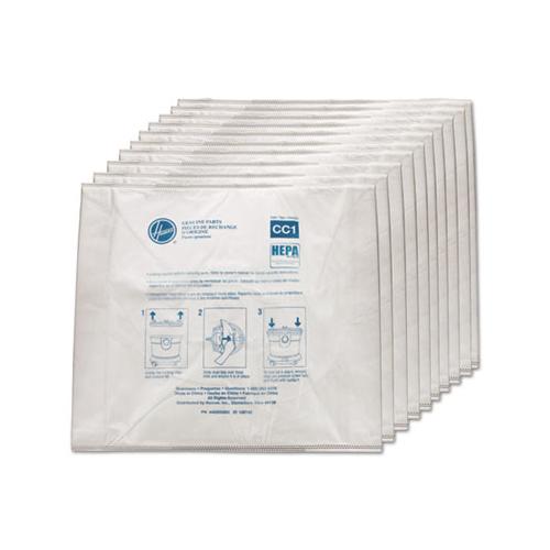 Disposable Vacuum Bags, Hepa Cc1, 10pk-ea