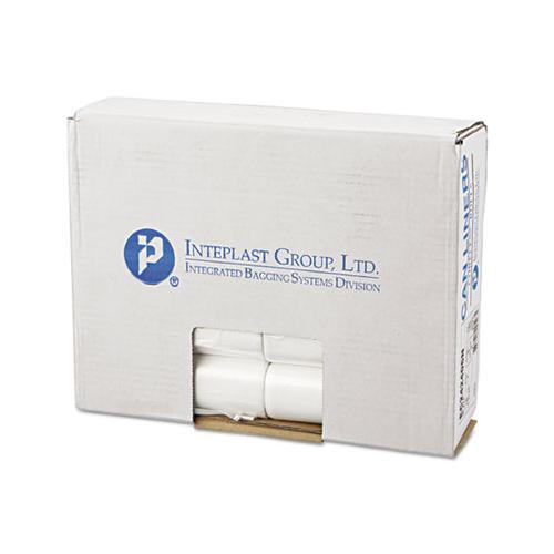 High-density Commercial Can Liners, 10 Gal, 6 Microns, 24" X 24", Natural, 1,000-carton